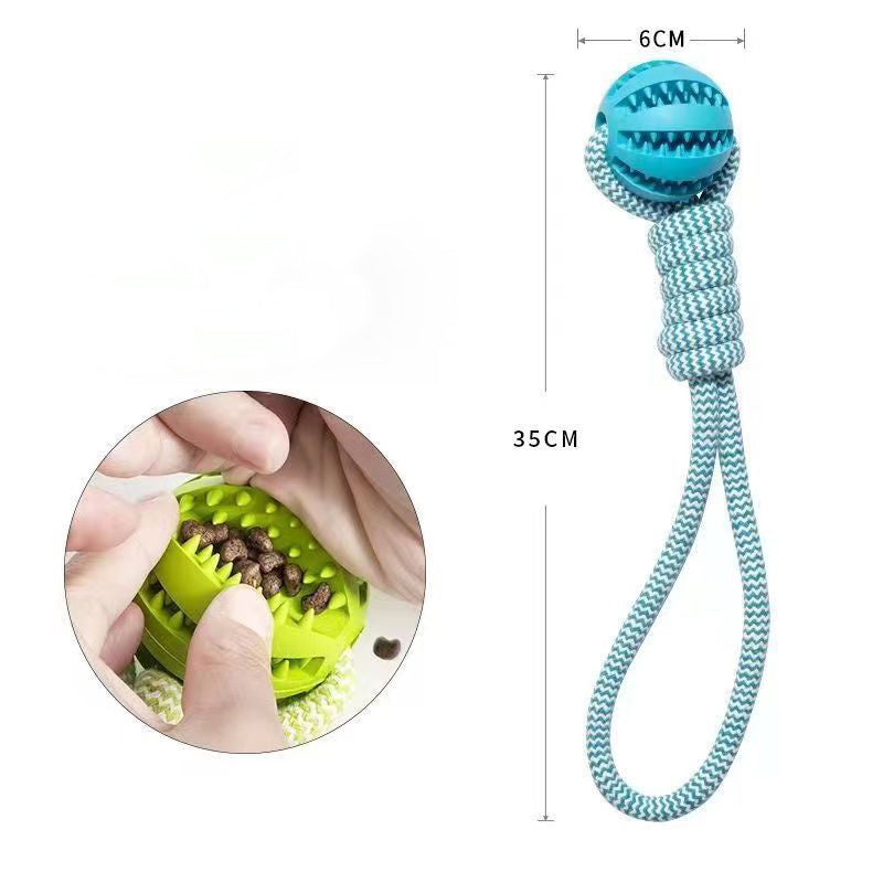 Interactive Dog Toys – Treat Balls & Hemp Rope.