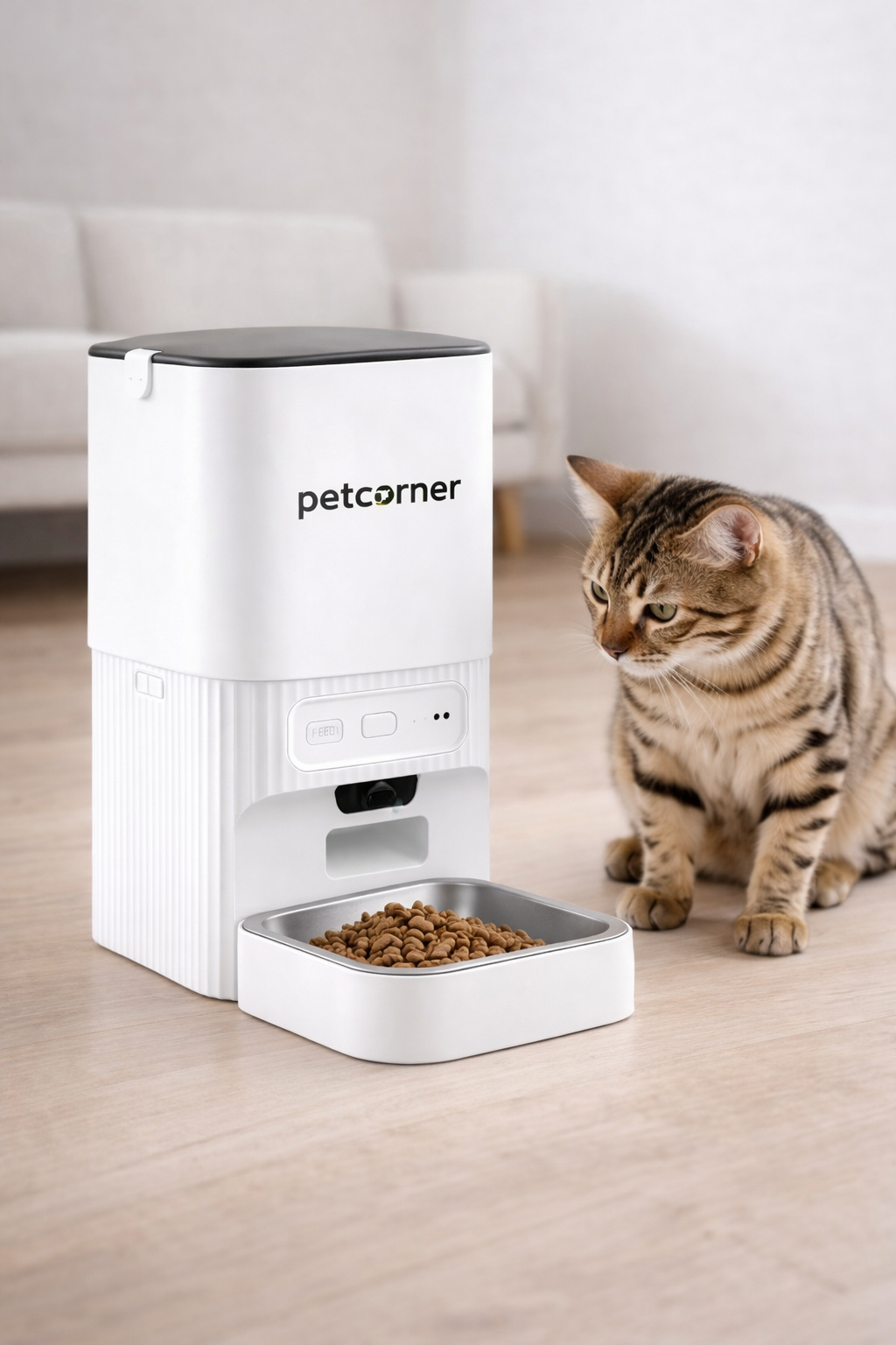 Smart Automatic Pet Feeder with Camera & App Control | PetCorner