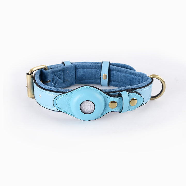 Dog Collar with Secure AirTag Holder