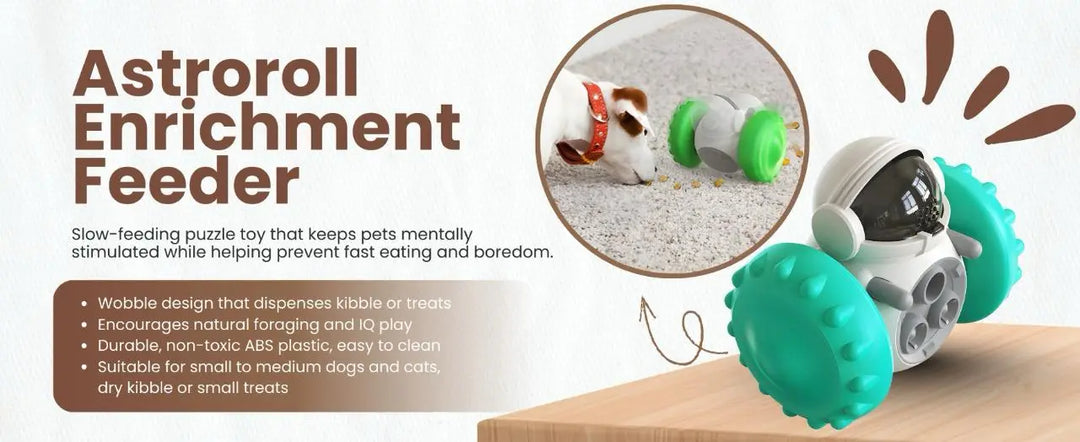Astroroll Enrichment Feeder for pets IQ training toy